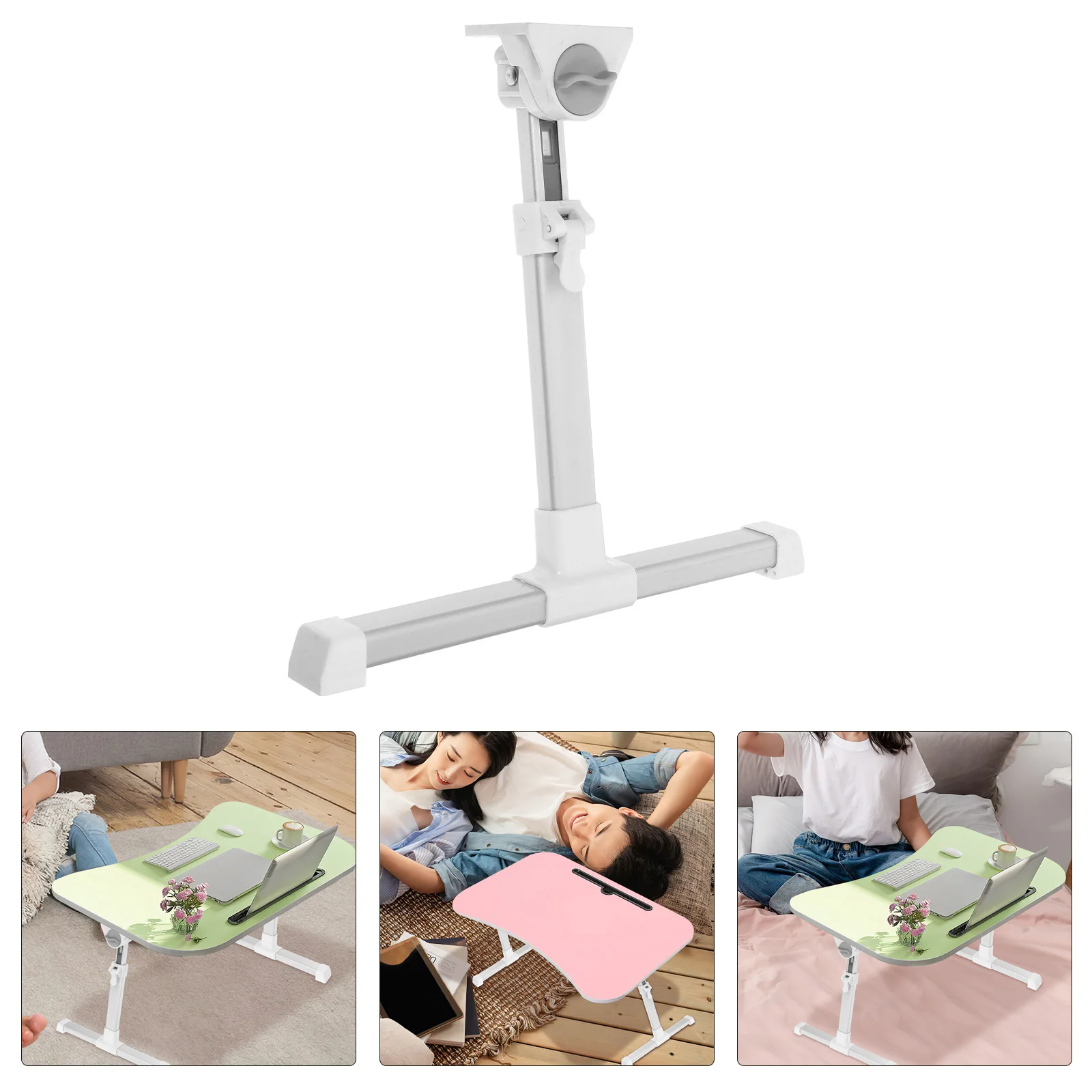 

1Set Folding Table Legs Easy Install Adjustable Replacement Legs for Bed Table Laptop Desk DIY Home Furniture Replacement Leg