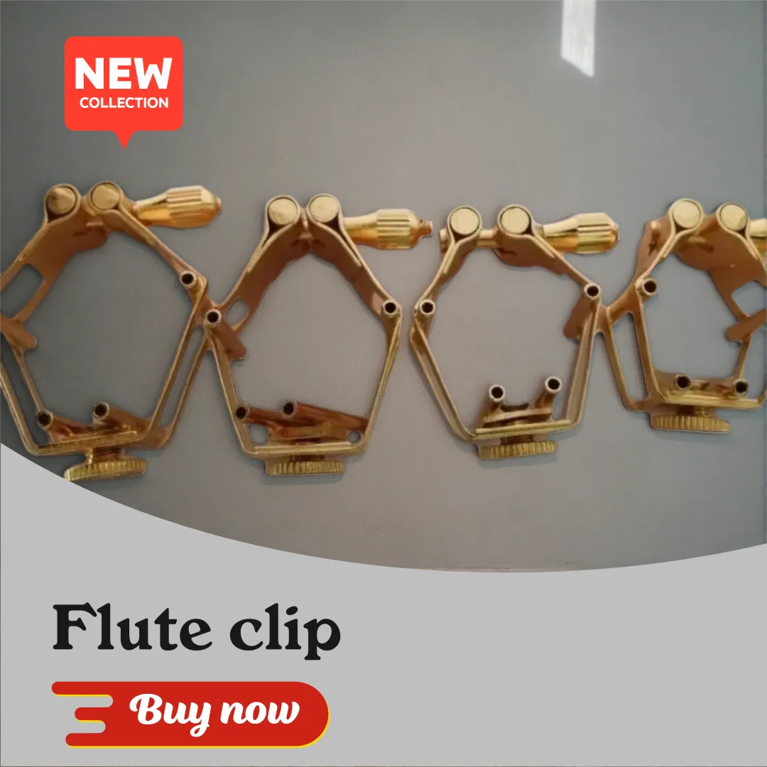 

Saxophone Diamond Clip Belgium Ultimate Clip Gold Plated Performance Suitable for Cork Flute Heads