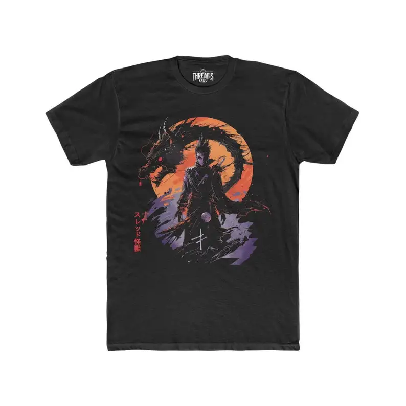 Solo Leveling Anime Tee - Dark Summoner Silhouette with Moon