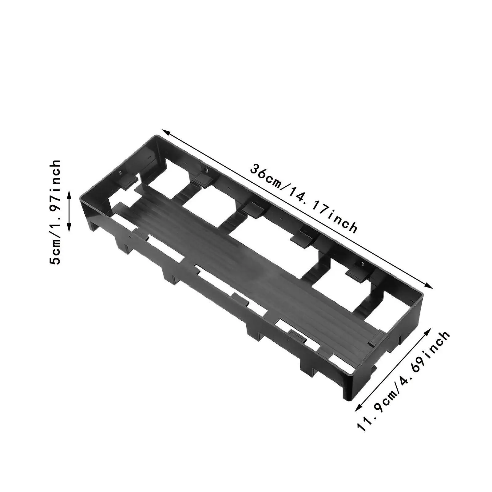 Cabinet Light Strip Organizer Sturdy Cable Manager for Office Shelf Bedroom