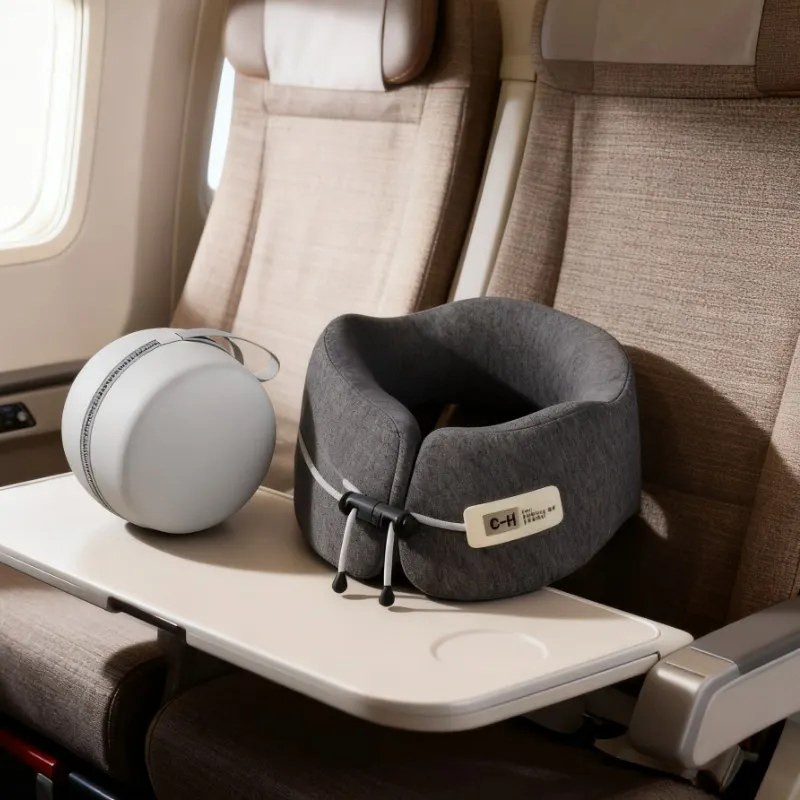 

Memory Foam U-Shaped Pillow Travel Neck Support Sleeping Pillow Shoulder Rest U-Cushion Airplane Trip Neck Pillow