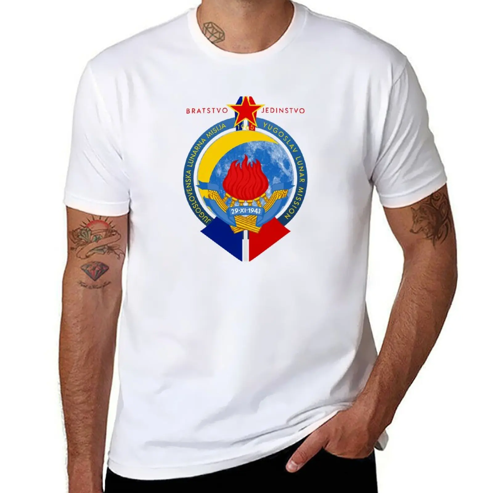 

Jugoslovenska lunarna misija - YUGOSLAV LUNAR MISSION T-Shirt t shirts for man cotton funny cotton t shirts high quality T-Shirt