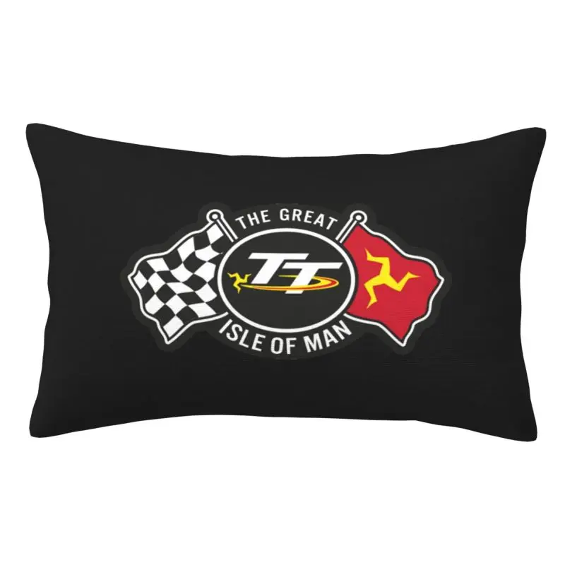 Custom Isle Of Man TT Races Pillow Case 50cmx35cm Motorcycle Sports Rectangle Pillowcase