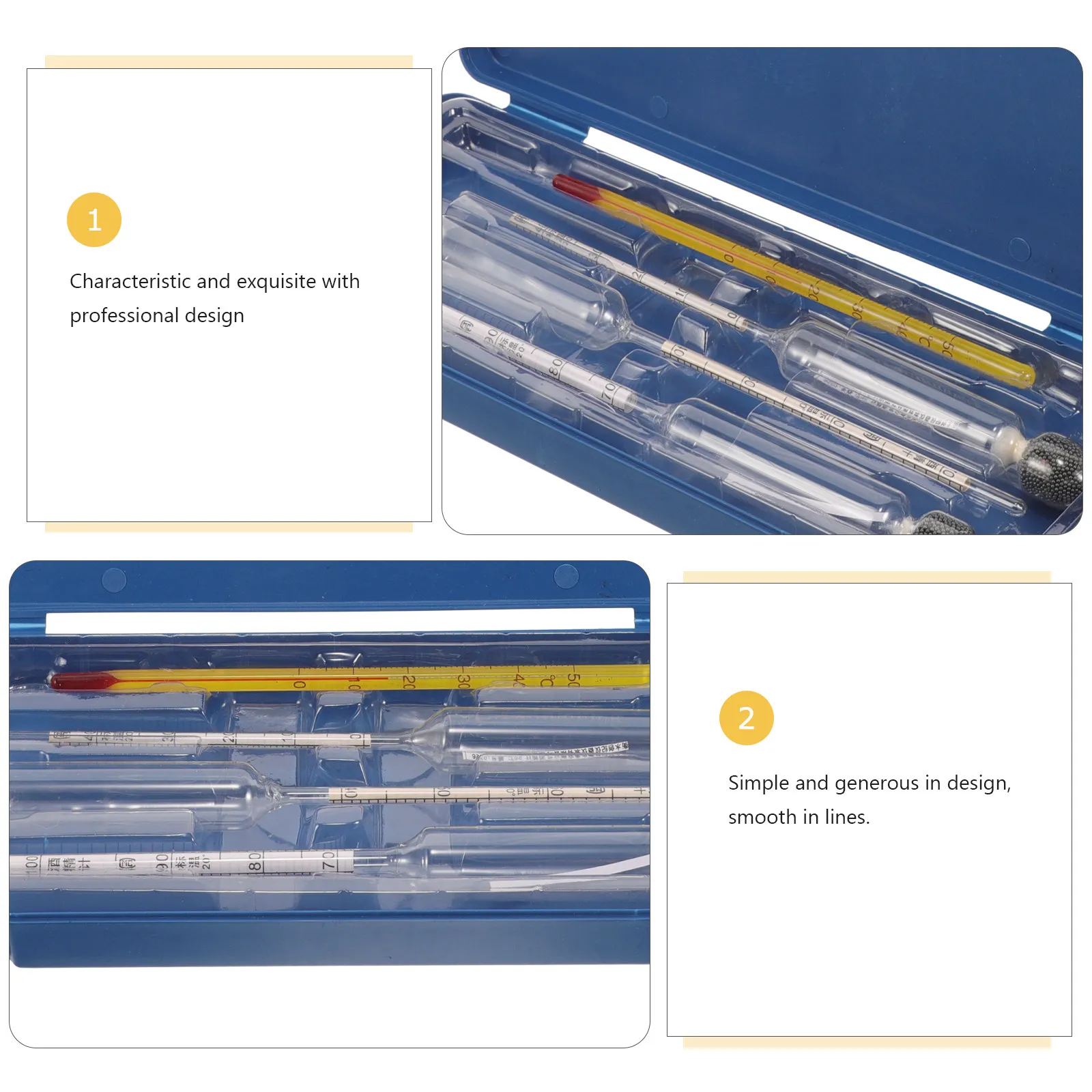 

Набор из 1 градусного спиртометра для домашнего пивоварения и виноделия, гидрометр, прецизионный измерительный инструмент, стеклянный спиртометр, для ферментации и пивоварения
