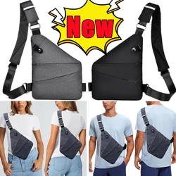 New Travel Personal Anti-theft Crossbody Bag Sport Running Invisible Wallet Leisure Multi-functional Anti-splash Men's Chest Bag