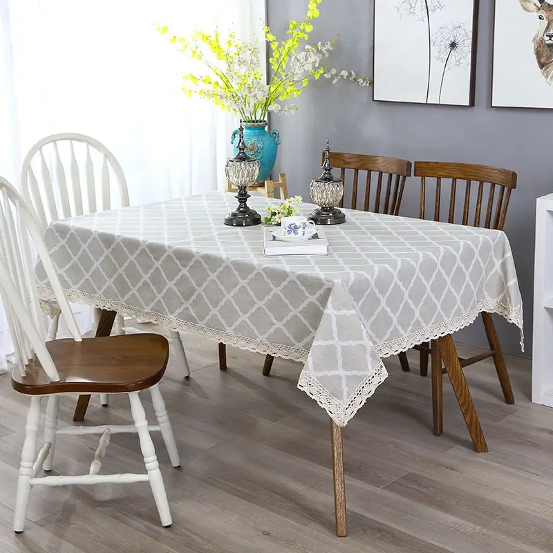 Plaid Printed Decorative Table Cloth Tablecloth For Kitchen Home Decor Dining Table Cover Tablecloth for the Table Cotton