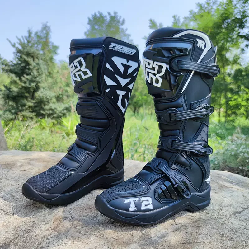 

Professional Men Motorcycle Boots Moto Anti-slip Motorcyclist Shoes Motocross Off Road Racing Boots Wear Resistant Botas