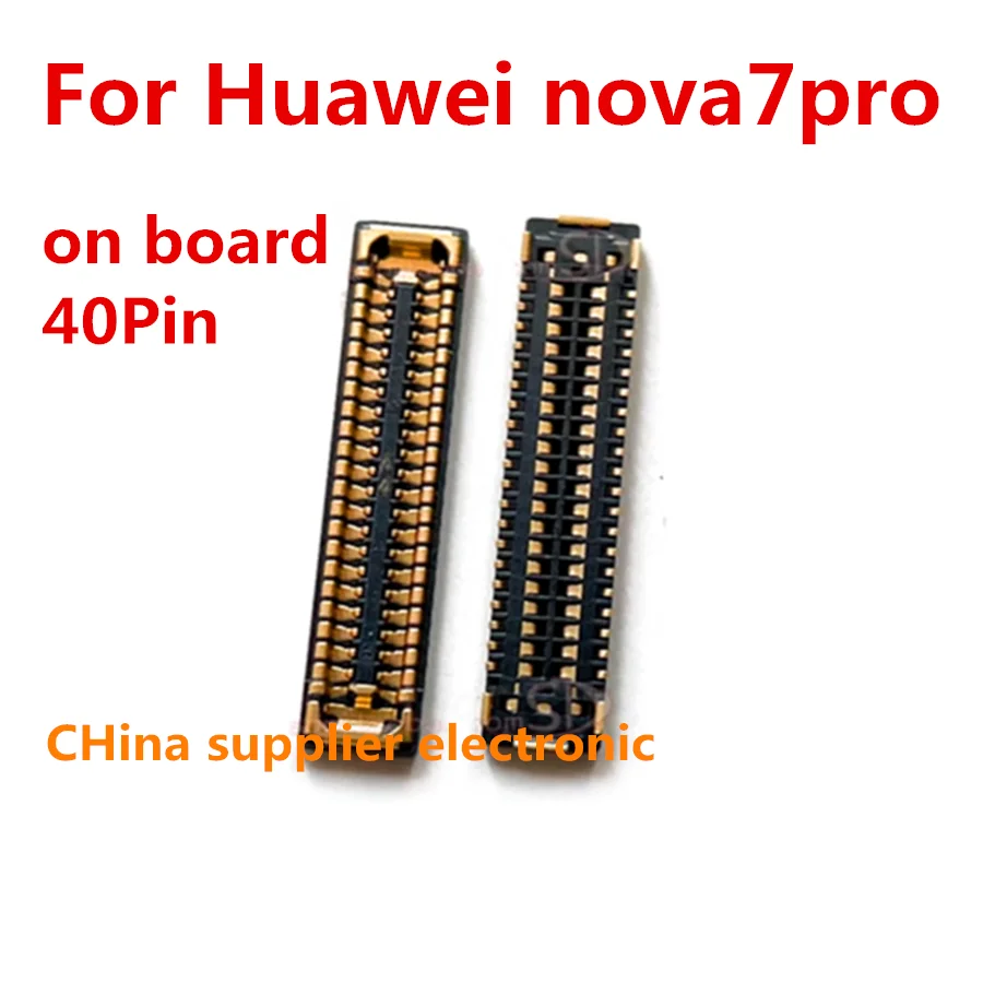 10pcs-100pcs  Usb Charger Charging Dock Port FPC Connector Plug For Huawei nova7pro on board flex Display stand 40Pin