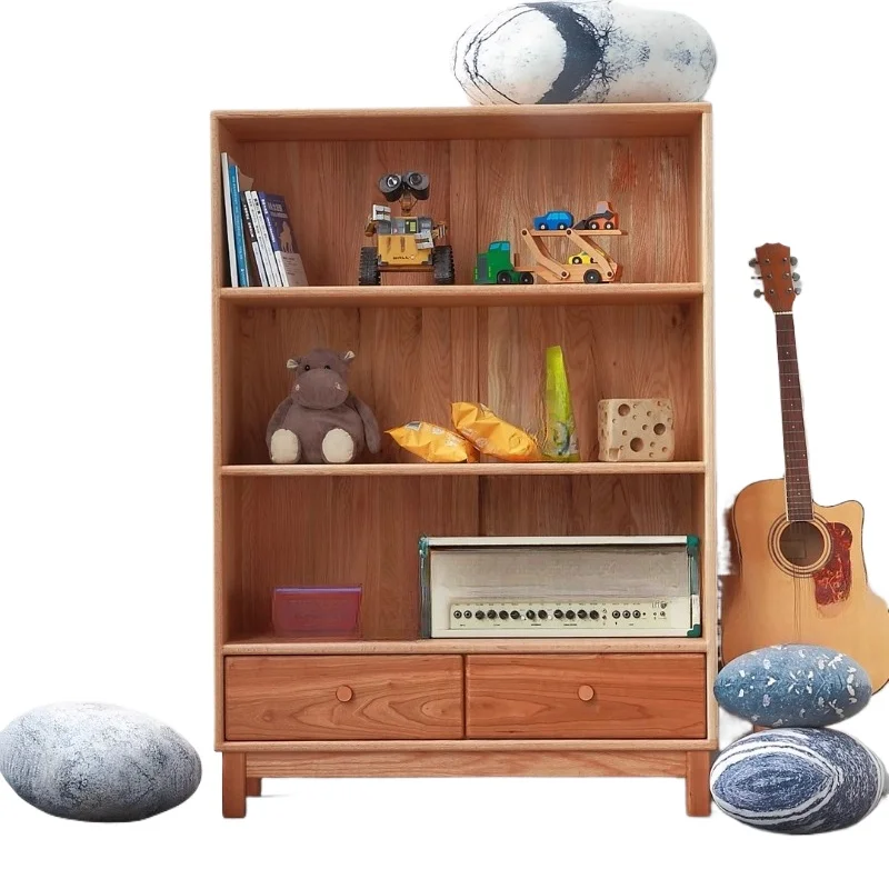 Children's room side cabinet, bookshelf, storage cab inet, kitchen, environmentally friendly solid wood furniture