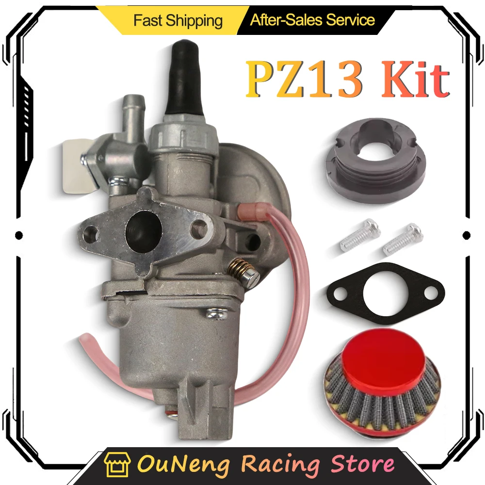 

For 43cc 47cc 49cc Engine Mini Moto ATV Quad Dirt Pocket Bike Go Kart 2 Stroke Carburetor With Steel Air Filter Inlet Pipe