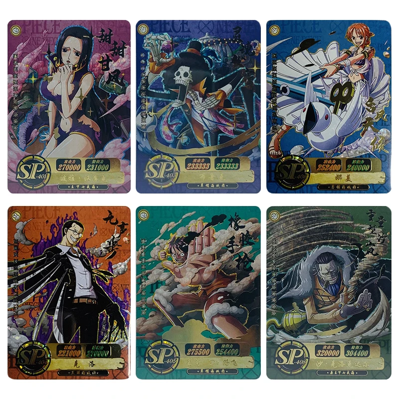 Anime japonais une pièce Boa Hancock Burukku Nami singe D. Luffy cartes à collectionner cadeaux d'anniversaire de noël jouets pour enfants