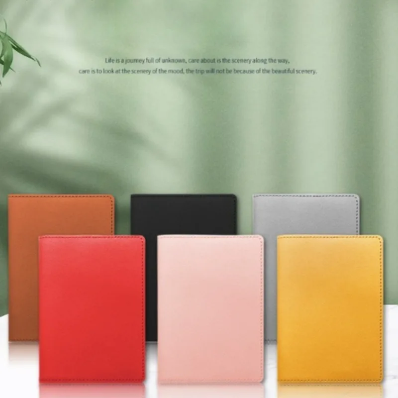 

RFID-Blocking Passport Holder - PU Leather Travel Wallet with Card Slots (6 Colors) | Trendy Document Organizer