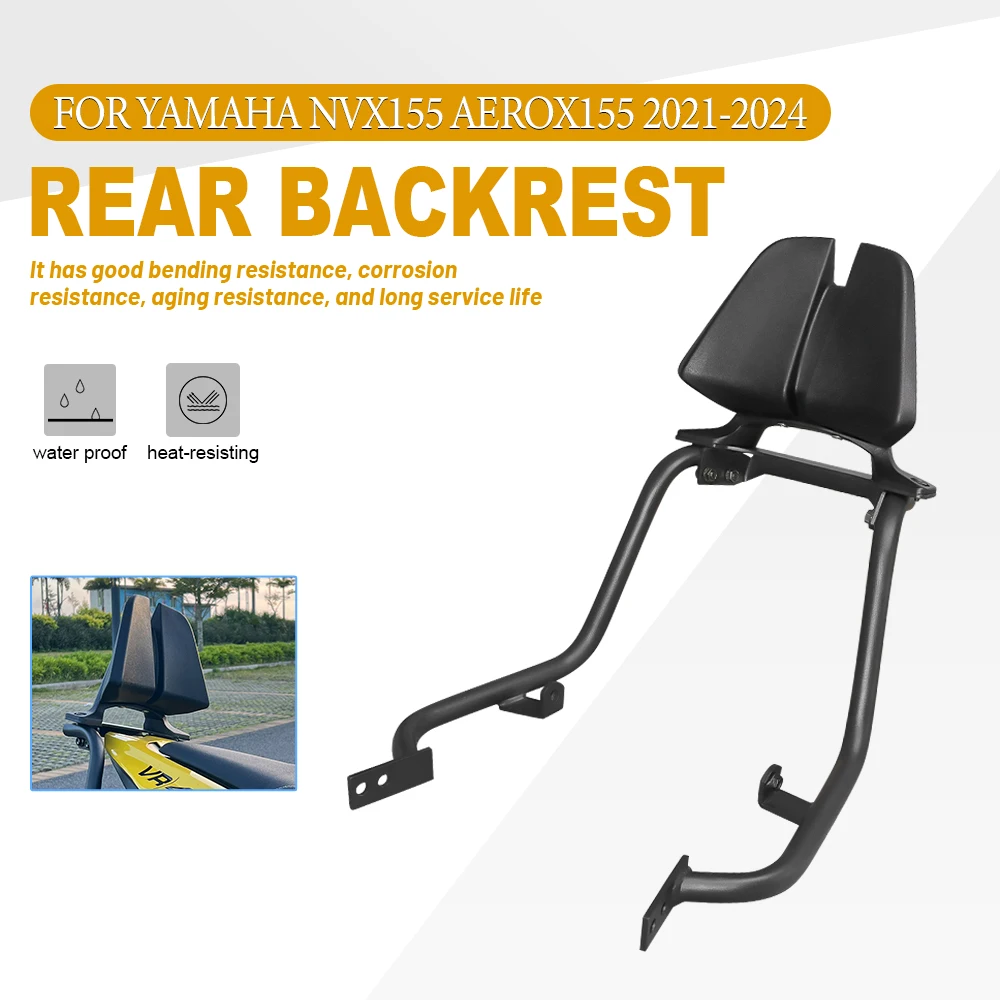 Motorcycle Accessories passenger rear backrest classic retro backrest For YAMAHA NVX155 AEROX155 2021 2022 2023 2024