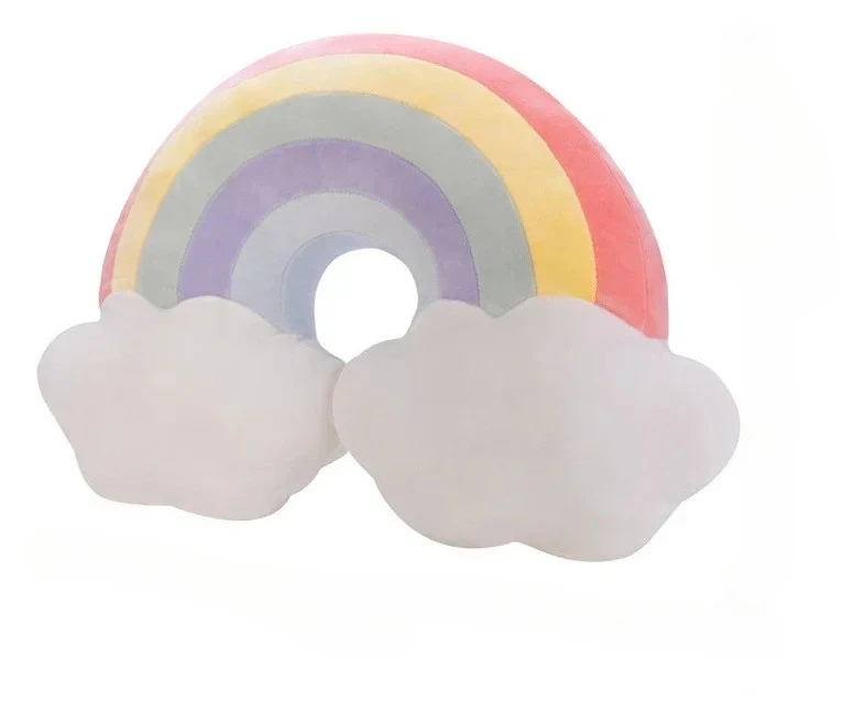 Hot! Big Rainbow Sofa Cushion Surprise Birthday Gift Warm Decoration for Home Children's Room Bedhead Chair Cushion Cute Pillow