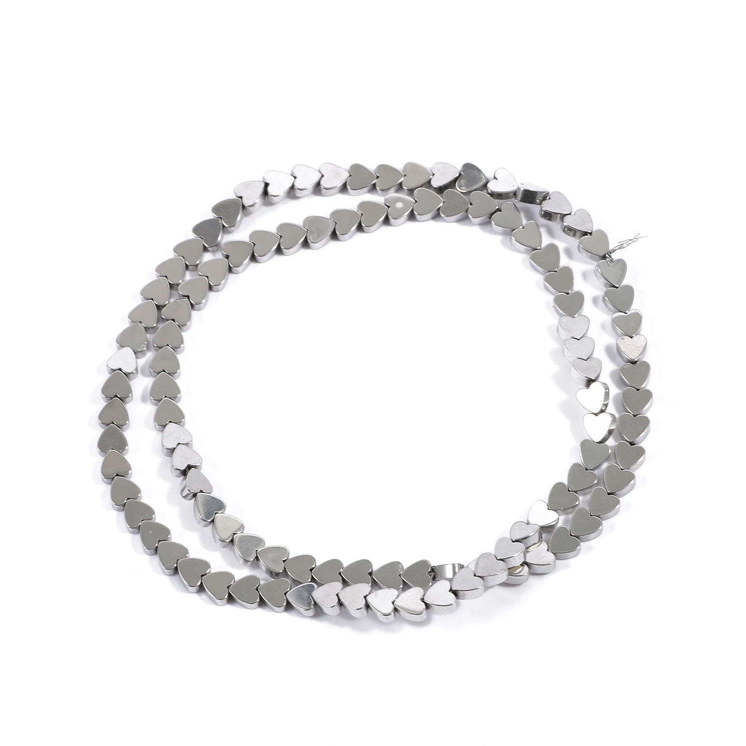 AAA+ Rhodium-Hämatit-Perlen, Natürliche Unregelmäßige Geometrische Säulen- und Herzförmige Steinperlen für Schmuckherstellung, Armbänder, Halsketten, 15 Zoll – Detail 6