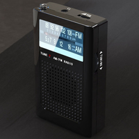 FM Battery Radio Dual-channel Stereo Built-in Antenna Radio for Elderly Gifts