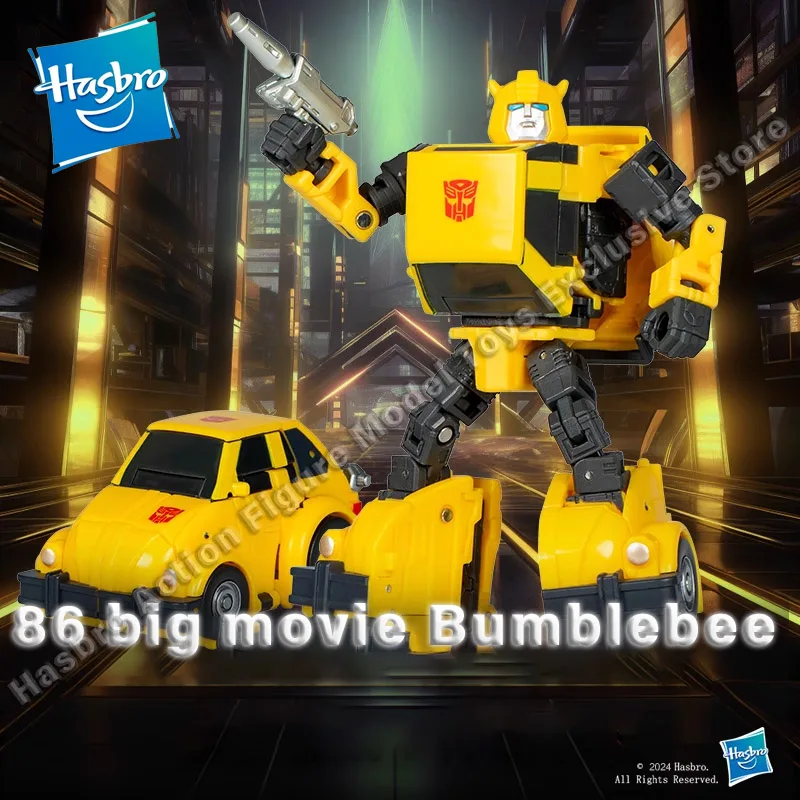 

In Stock Hasbro Transformers 86 Big Movie Bumblebee Action Figures Model Toy Collectible Mobile Robot Model Toy Children's Gift