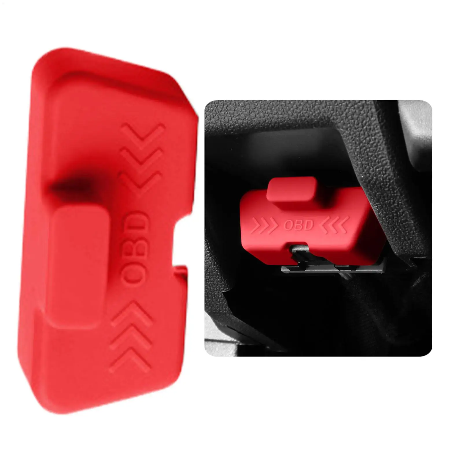 Silicone Interface Protection Case Port Lock Anti-theft Protector OBD Cover Lock Waterproof Vehicles Lid OBD Protector