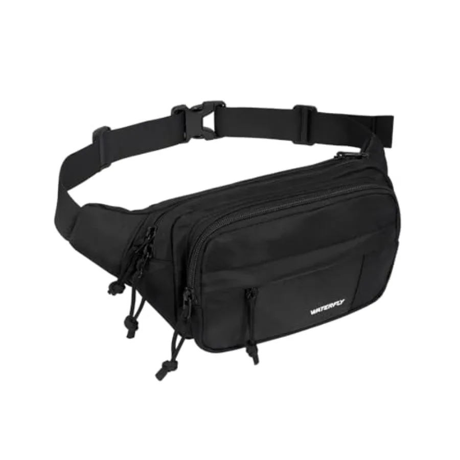 Fanny Pack Waist Packs: Large Crossbody Fanny Packs for Women Men with 5 Zipper Pockets Adjustable Strap Waist Bags Hip Pack fo