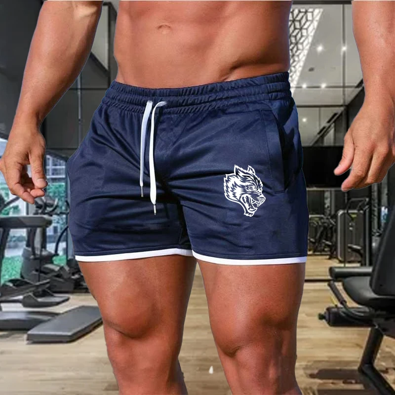 

2024 New Breathable Mesh Men's Sports Shorts, Motorcycle, Sports Shirt, Basketball, Beach Pants, Fitness, Gym Training, Summer