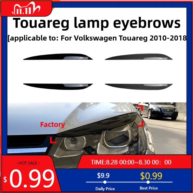 

Горячие украшения для модели Volkswagen Touareg 2010-2018, с наклейками на переднюю фару и аксессуарами для внешней модификации автомобиля Int