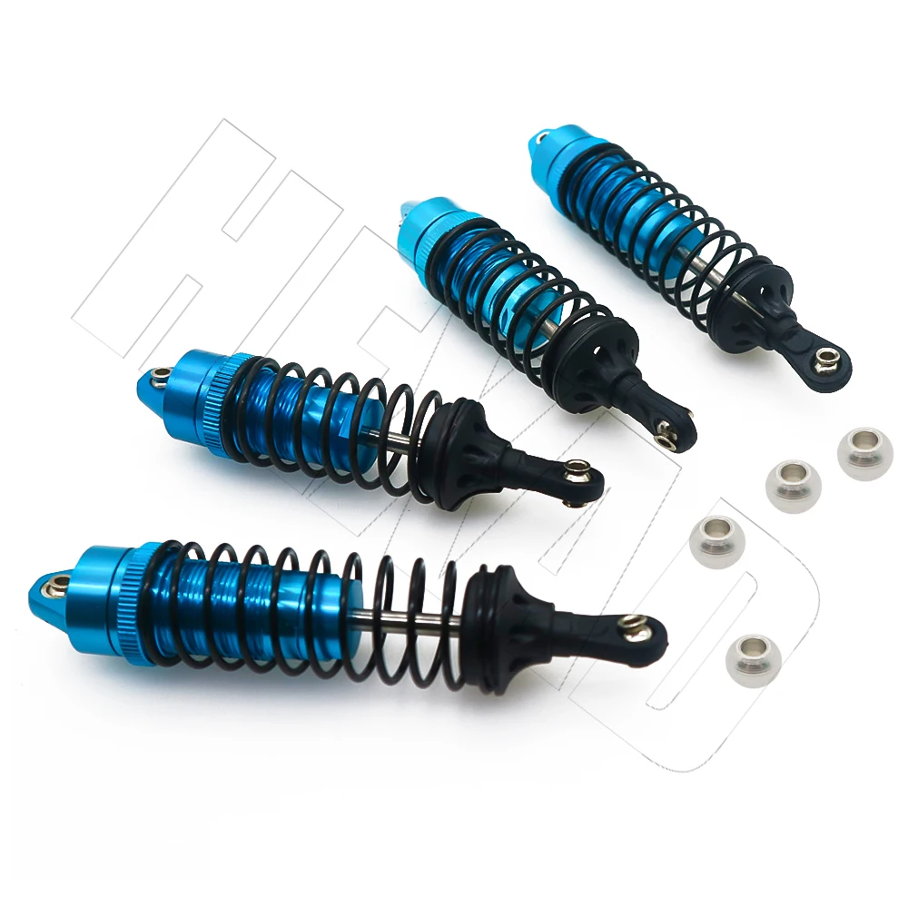 Nhôm Trước & Sau Cú Sốc Hút Lắp Ráp Cho 1/10 Traxxas Chém 4X4 4WD 2WD Rustler VXL Ghim Dập RC xe Nâng Cấp Một Phần