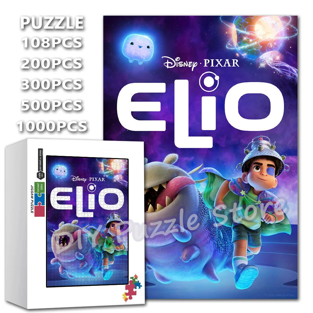 

Пазлы-головоломки DIY Elio с мультяшным принтом, 108/200/300/500/1000/1500 элементов, игрушки-пазлы для подарков на день рождения и Рождество, в коробках