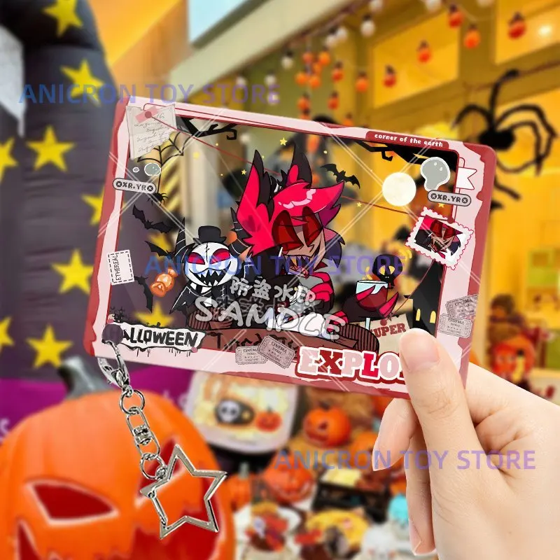 Hazbin – pendentif carte transparente, nouveau lien pour hôtel, Halloween Doujinshi Valley, périphérique Alastor Lucifer Vox, en Stock