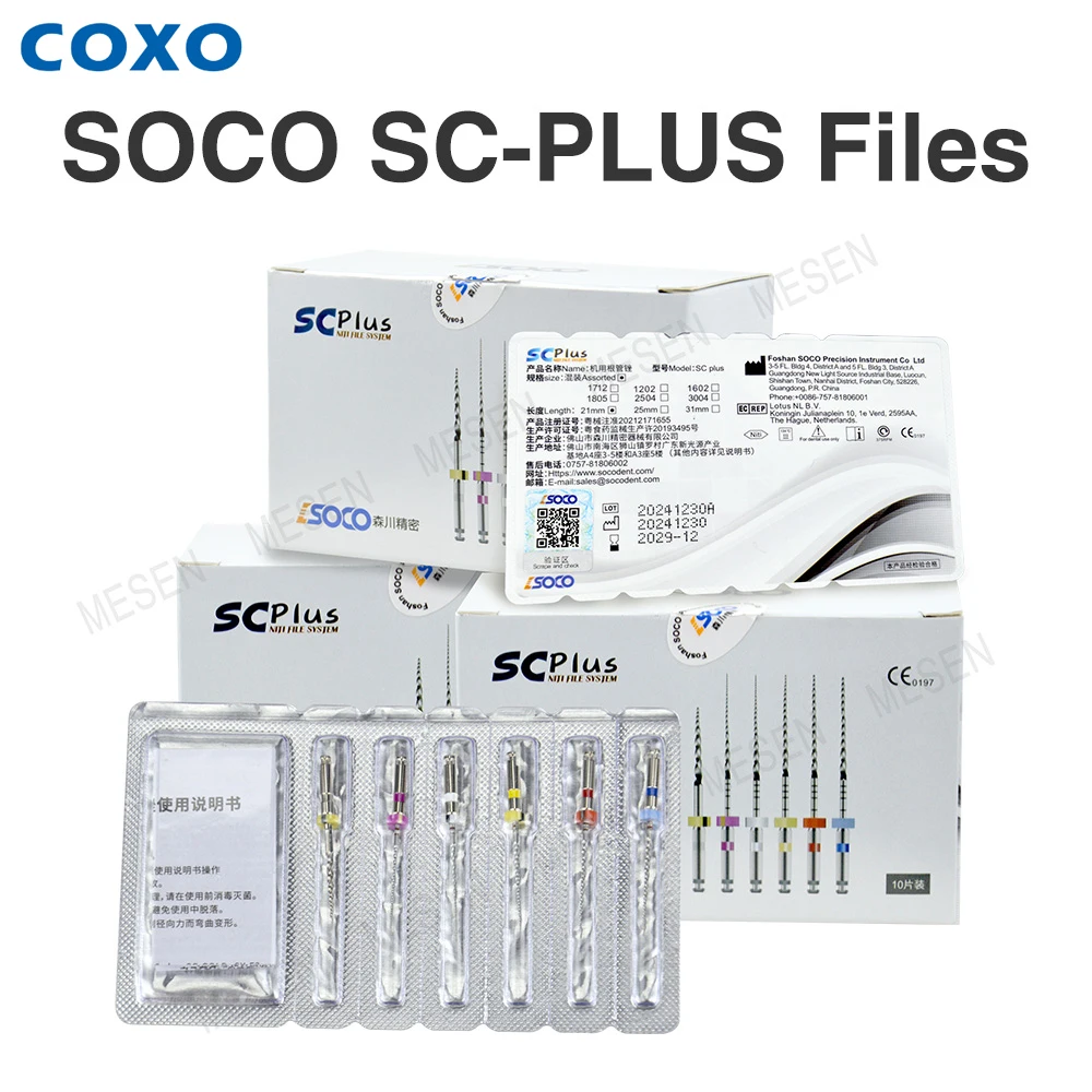 

COXO SOCO SC-PIUS Dental root canal file nickel titanium file oral mechanical use machine expansion needle, 100% original