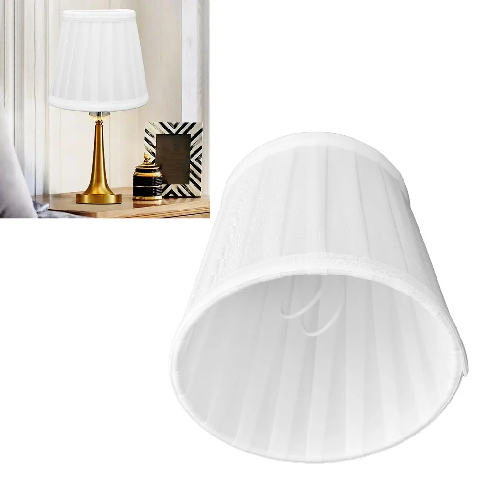 

2PCS Simple Clip On Design Small Lamp Shades Fabric Lightweight Table Lampshade Clip On Lampshade Living Room