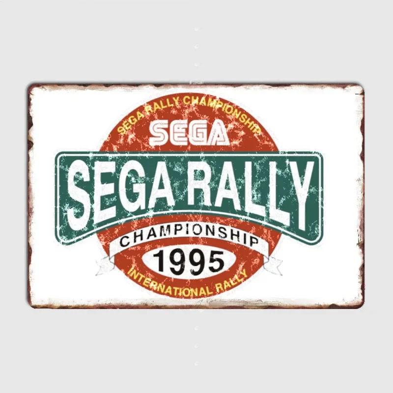 

Sega Rally Sega Rally Championship Distressed Logo by Brother Metal Sign Home Retro Posters Home Decoration Room Wall Decor