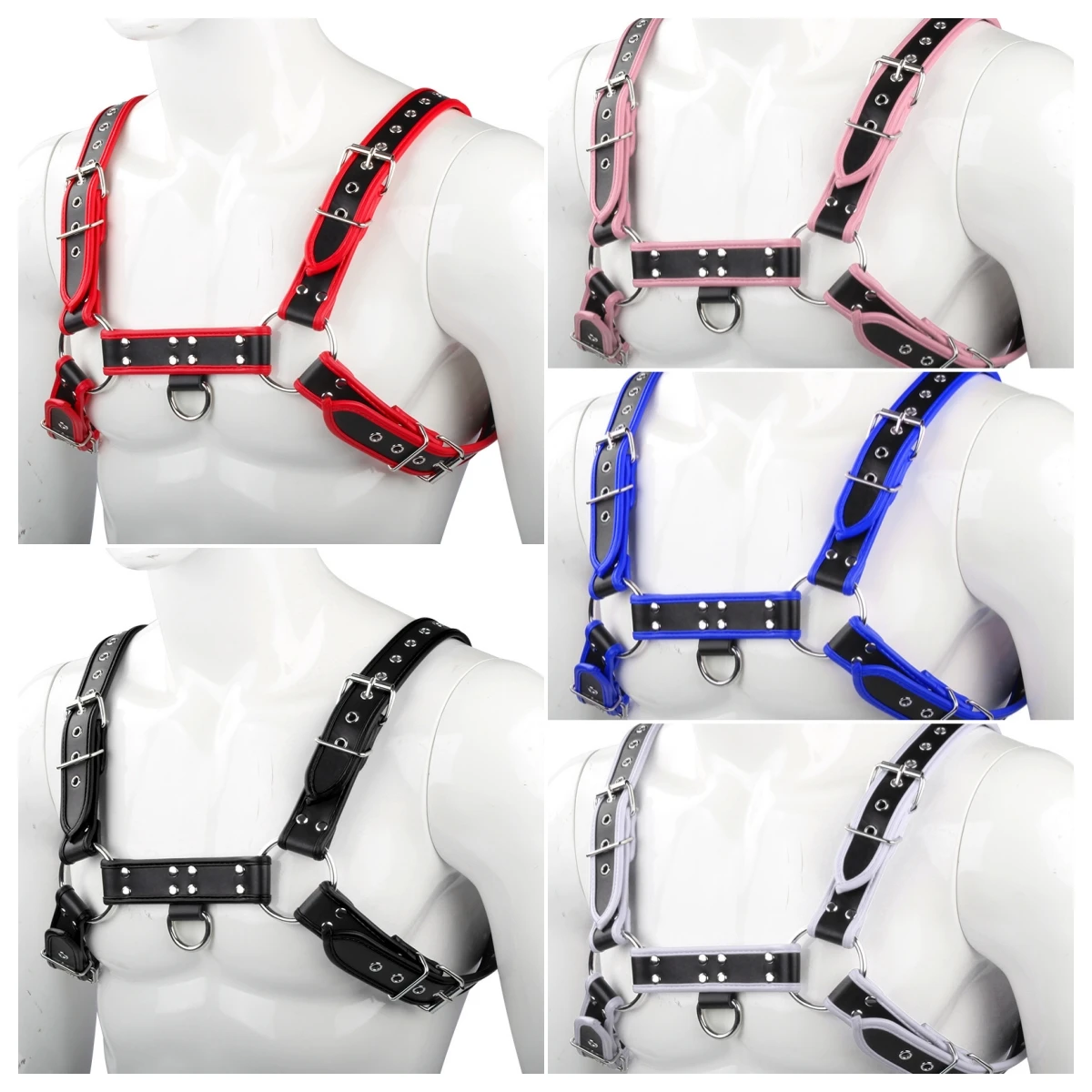 

Мужское кожаное эротическое белье: нагрудный ремень-бандаж, топ, костюм для взрослых в стиле панк/рейв