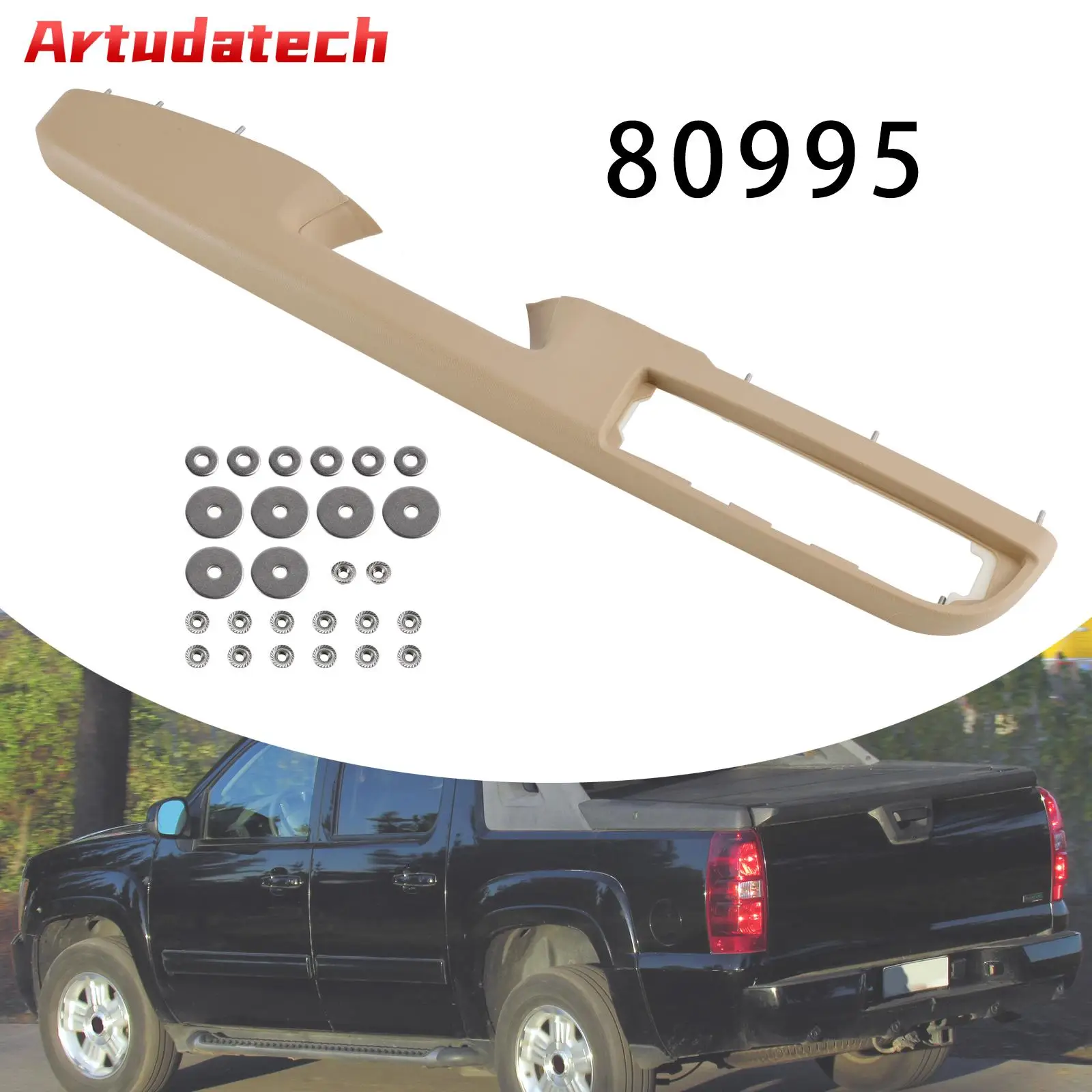 Artudatech 80995 Front Left Door Armrest Repair Kit Tan (27 inch) For Select Chevrolet/GMC Car Accessories