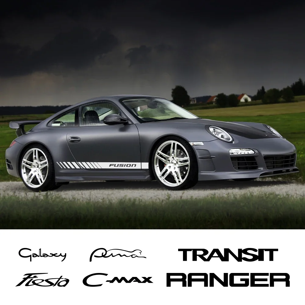 

Car Door Side Stickers For Ford FUSION FIESTA RANGER C-MAX S-MAX FLEX GALAXY GT KA TRANSIT RAPTOR EXPEDITION Car Accessory