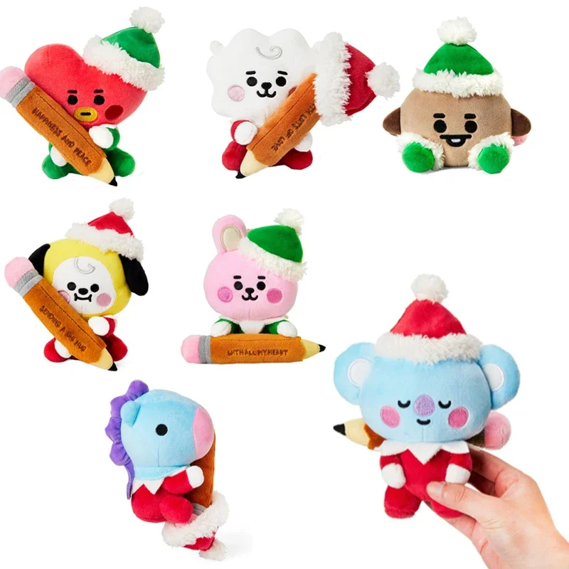 

Line Friends Original Kawaii Bt21 Tata Rj Koya Chimmy Plush Mini Doll Anime Mang Cartoon Cute Christmas Series Toys Girls Gifts