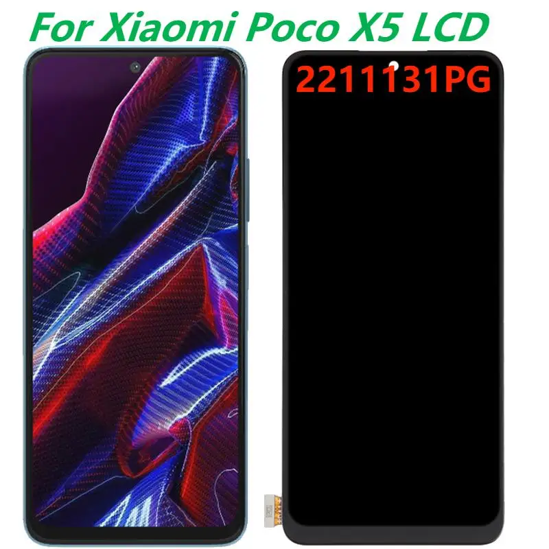 

Original 6.67" For Xiaomi Poco X5 22111317PG LCD Display WithFrame Poco X5 LCD Touch Screen Digitizer Assembly Replacement parts