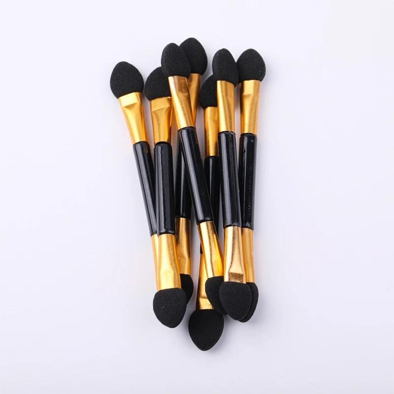 ﻿   10 stücke Kleine einweg doppelseitige Schwamm lidschatten applikator Mini Lidschatten Pinsel Augen Make-Up Pinsel Schwamm Stick