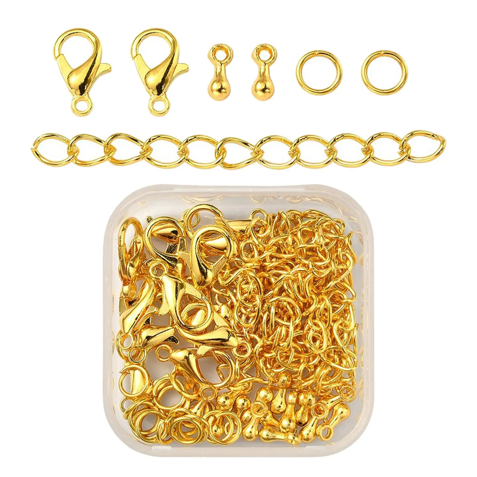 80 Pieces Jewelry Making DIY Accessories Bracelet Clip Closure for Waist Chain