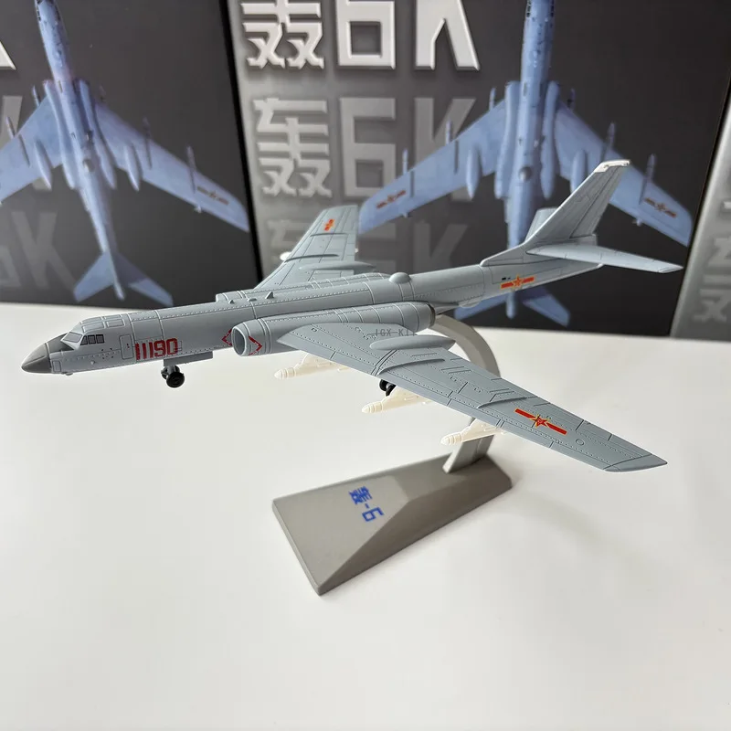 1 144 Scale Chinese Air Force H6K Strategic Bomber Alloy Simulation Aircraft Model Desktop Decor Ornament For Collection