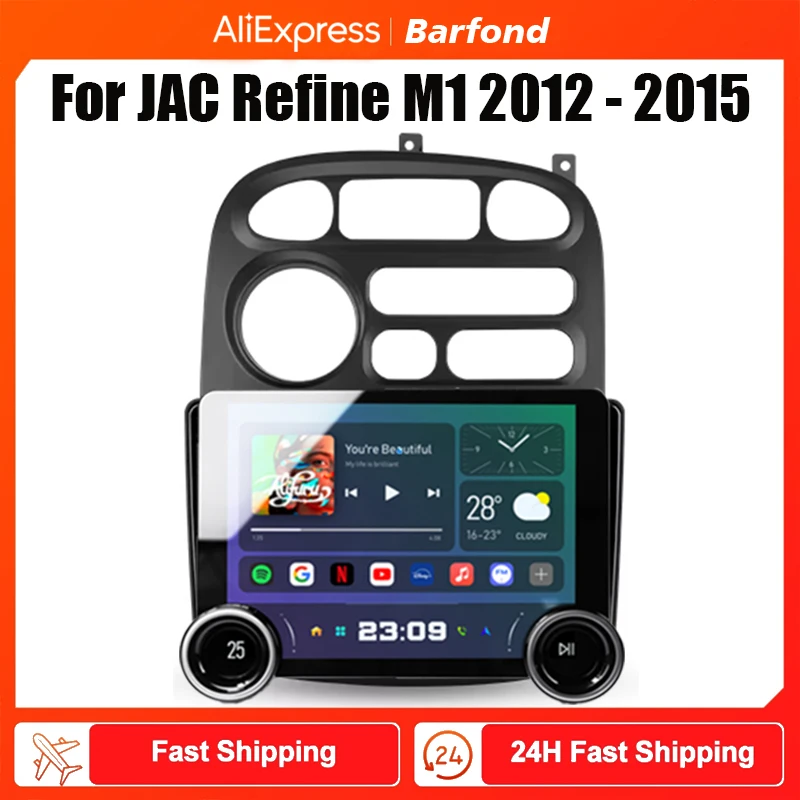 Barfond For JAC Refine M1 2012 - 2015   Car Radio Multimedia Video Player Navigation stereo GPS Android 2din dvd