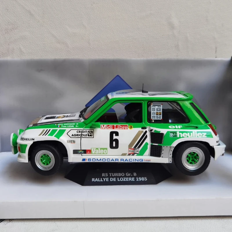 

SOLIDO 1/18 Scale R5 TURBO 6 1985 Alloy Simulation Car Model Static Collection Decorated Holiday Gifts Toys Souvenir Gift