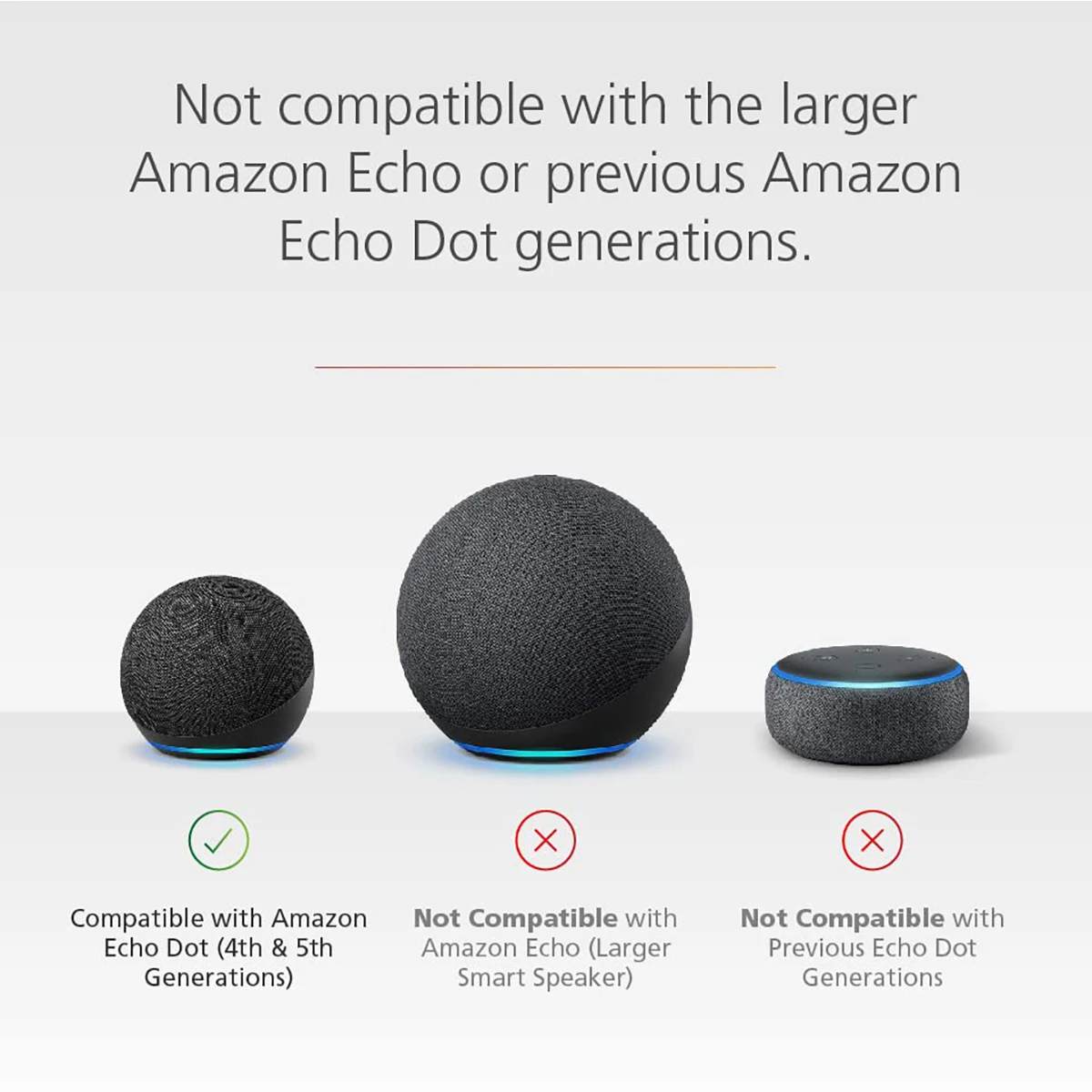 Battery Base for Echo Dot (5th & 4th) Make Your Alexa Portable Rechargeable 5200mAh External Battery Black White Blue