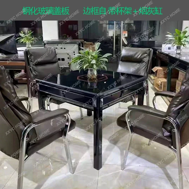 Mute High-End Dining Table Dual-Use Folding Automatic Mahjong Machine Mahjong Table Household