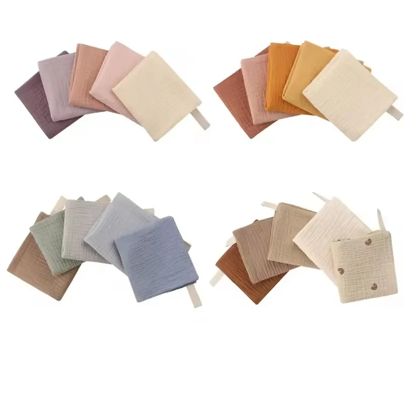 Baby Towel Soft Cotton Gauze Baby Washcloth Stuff Muslin Squares Infant Newborn Hand Bath Shower Face Towels NewBorn Items