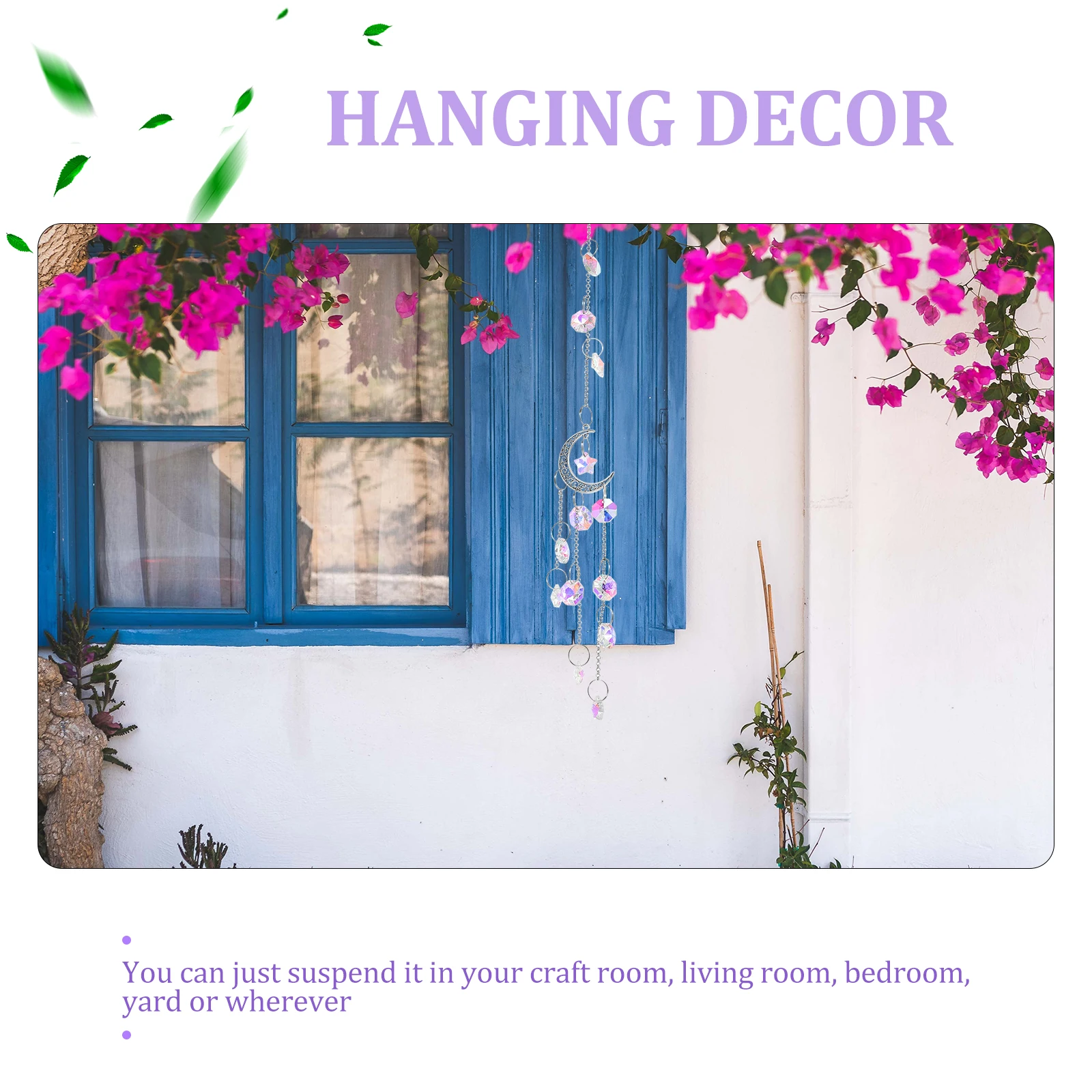 

Outdoor Decorations Trendy Christmas Crystal Household Clear Ornaments Silver Hanging Suncatcher