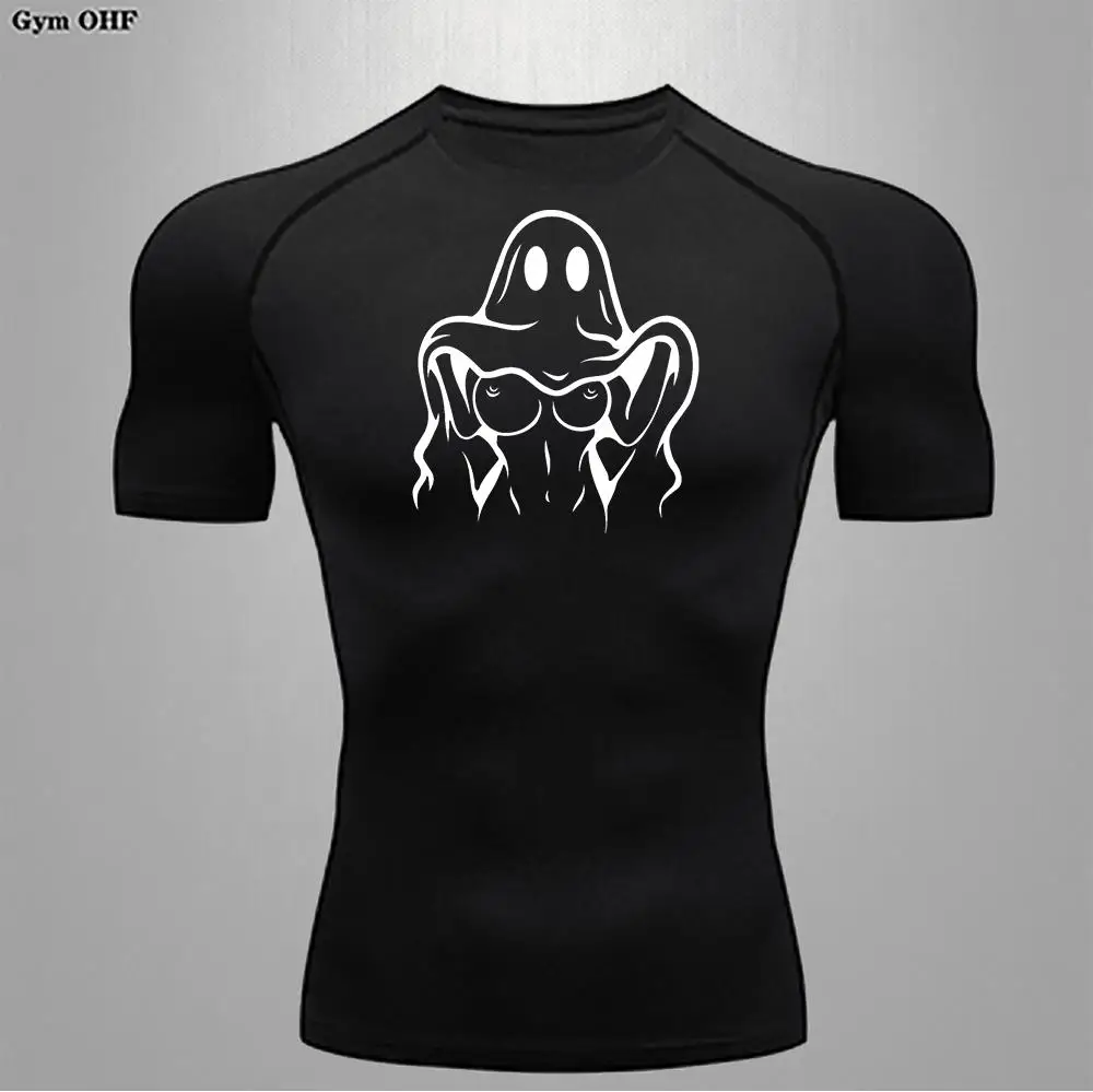 T Shirts Men Sportswear Rashguard Jiu Jitsu Mens Tshirt Compression Top Dry Fit Shirt Breathable Gym Fitness Running Trained