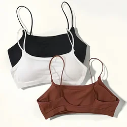 Seamless Bra Tube Tops Women Sexy Underwear Low Back Square Neck Lingerie Backless Bandeau Sexy Removable Pads Tube Bras
