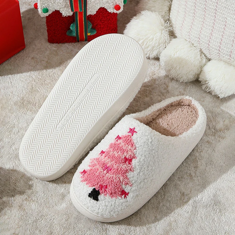 Chaussons de Noël moelleux pou - Women Shoes Winter avis et prix