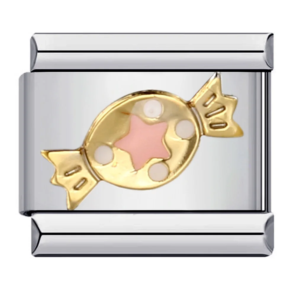 Kuchen, Kaffee, Pizza, Süßigkeiten, Chips, Hamburger, Eier, Glasur, Mode-Charm-Links, passend für 9mm Armbänder, Edelstahl, DIY-Schmuckherstellung, Geschenke – Detail 6
