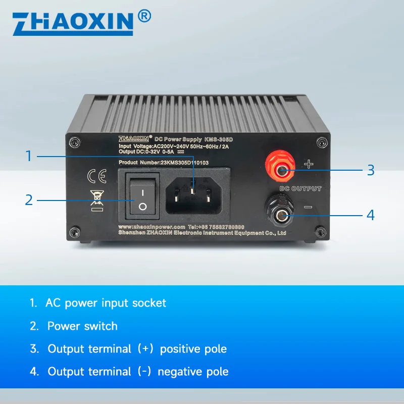 ZHAOXIN KMS Series Switching DC Power Supply 0-32V 0-5A Small portable power supply